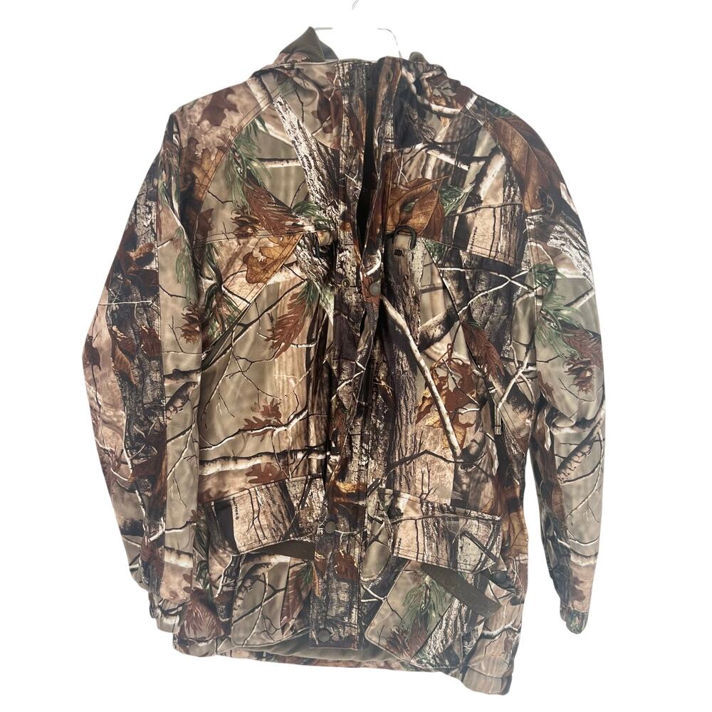 Vintage Cabela's Kids XL Realtree AP Camoflage Hooded Parka